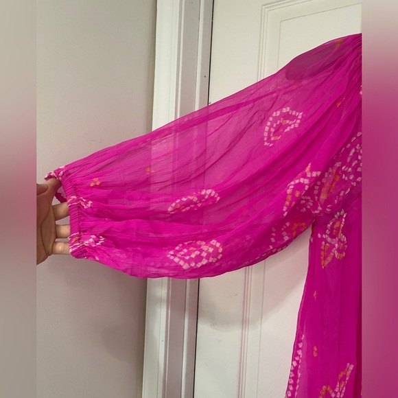 Juliet Dunn London NWT Unlined Silk Dress with Pockets One Size - Picture 10 of 12